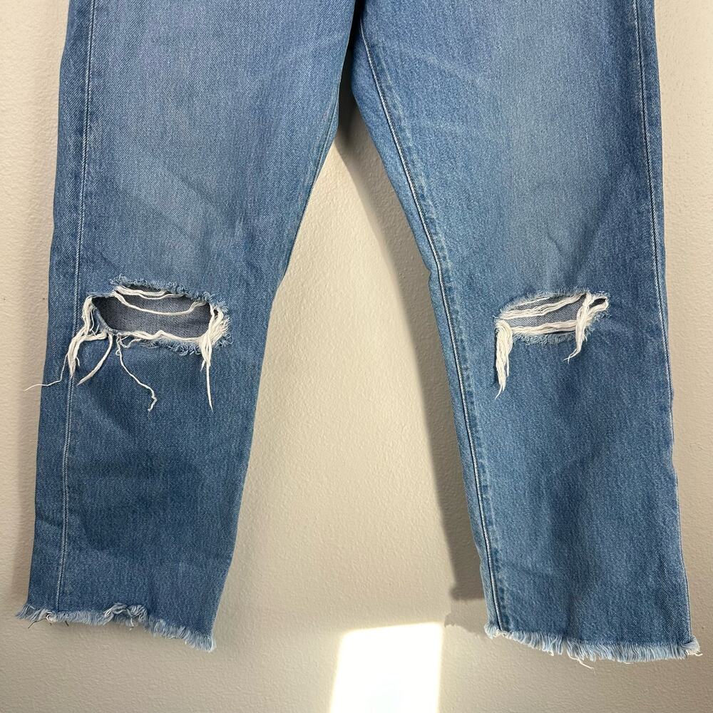 Levi's Premium Wedgie Fit Straight Jeans 27 Distressed - Picture 5 of 15